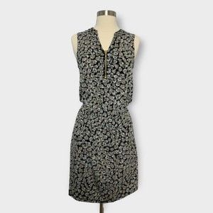 Banana Republic Size XS Animal Print Blouson Pocket Dress